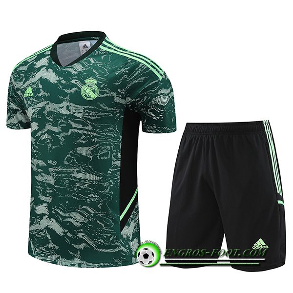 Ensemble Training T-Shirts + Shorts Real Madrid Vert 2023/2024