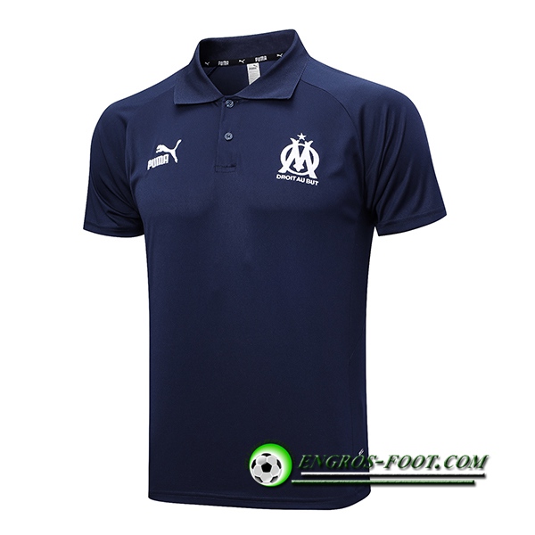 Polo Foot Marseille Bleu Marine 2023/2024