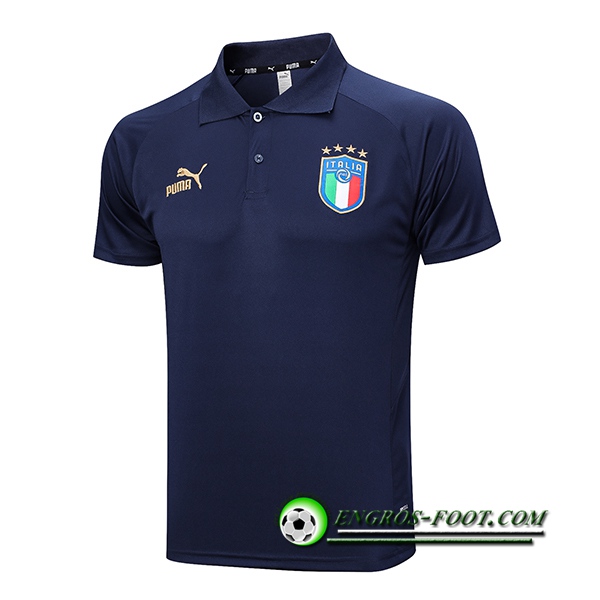 Polo Foot Italie Bleu Marine 2023/2024 -02