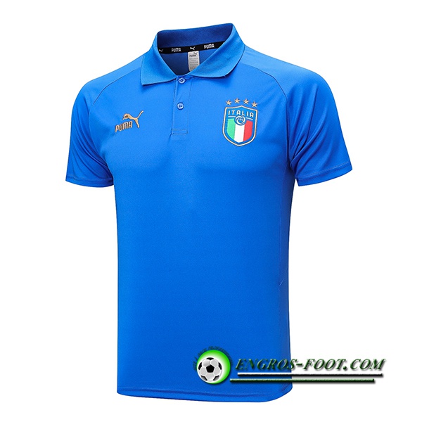Polo Foot Italie Bleu 2023/2024 -02