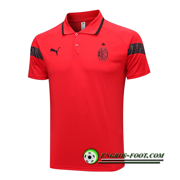 Polo Foot Milan AC Rouge 2023/2024