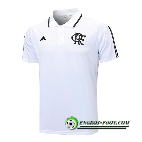 Polo Foot Flamengo Blanc 2023/2024