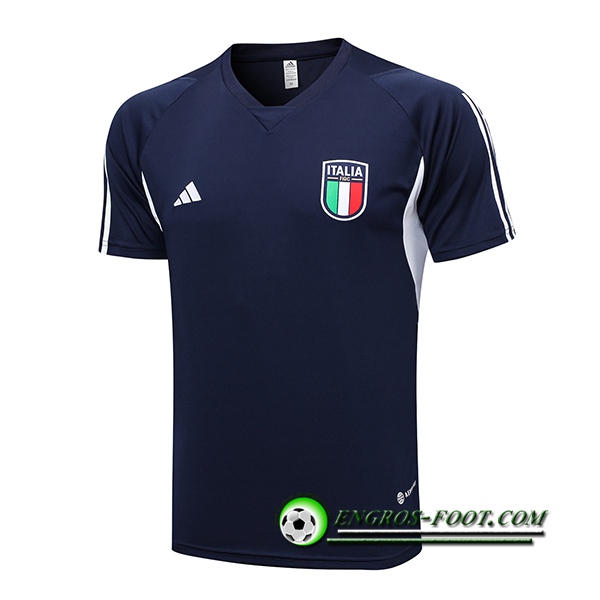 Polo Foot Italie Bleu Marine 2023/2024 -03