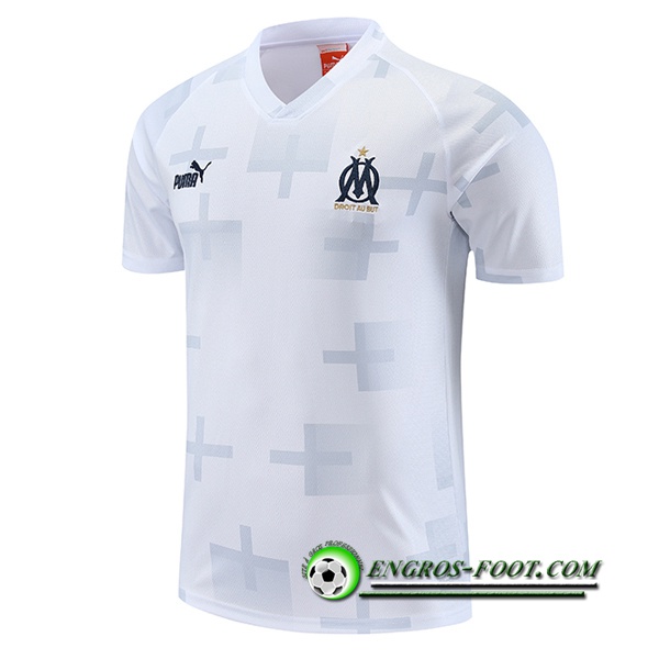 Training T-Shirts Marseille Blanc 2023/2024