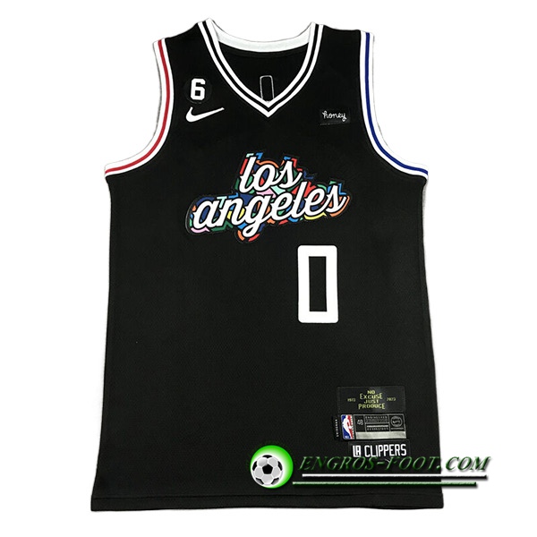 Maillot Los Angeles Clippers (WESTBROOK #0) 2022/23 Noir