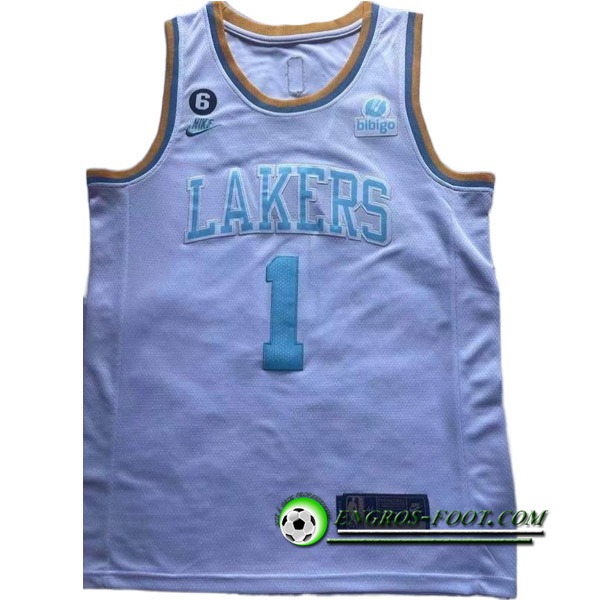 Maillot Los Angeles Lakers (RUSSELL #1) 2022/23 Blanc