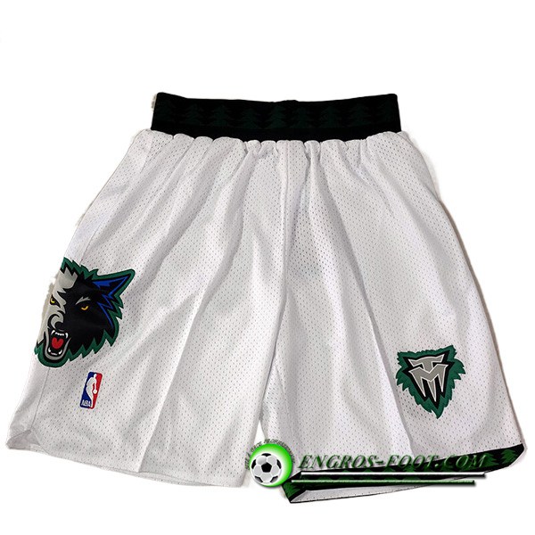 Shorts NBA Minnesota Timberwolves Blanc