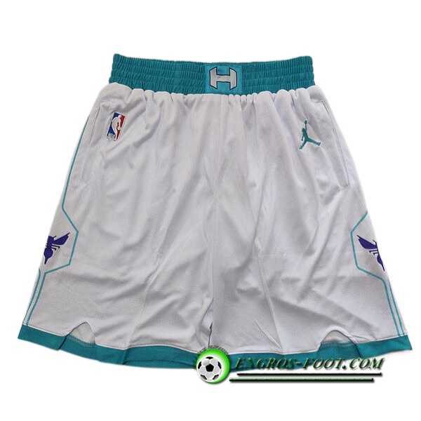 Shorts NBA Charlotte Hornets Blanc