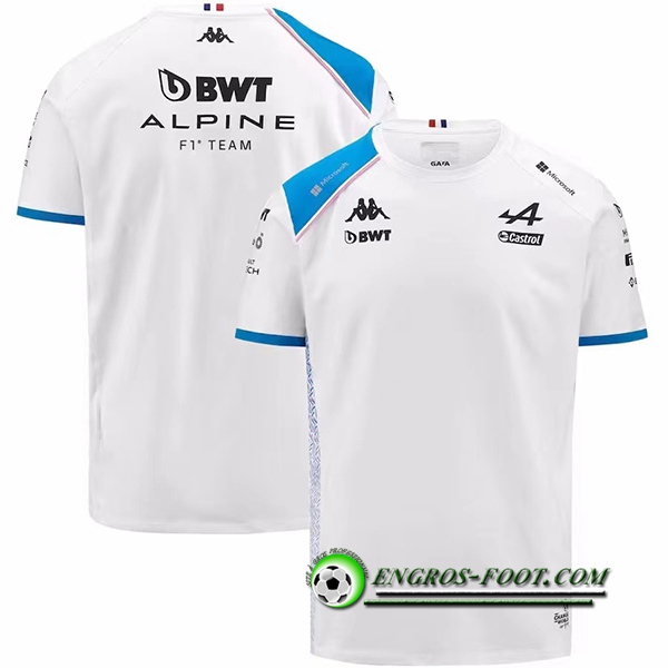 T-Shirt F1 Alpine Racing Team Blanc 2023