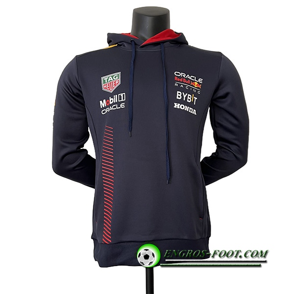 Sweatshirt Capuche F1 RedBull Racing Team Noir 2023