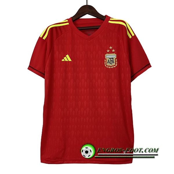 Maillot Equipe Foot Argentin Gardien de But Rouge 2023/2024