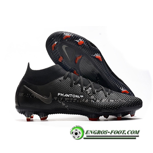 Nike Chaussures de Foot Phantom GT2 High Gang Dynamic Fit Elite FG Noir