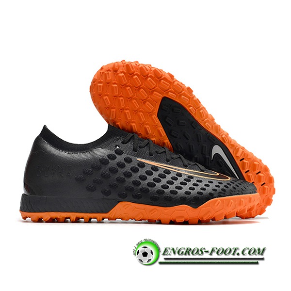 Nike Chaussures de Foot Phantom Ultra Venom TF Noir/Orange