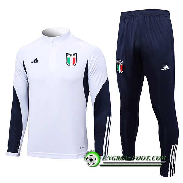 Ensemble Survetement de Foot Italie Blanc 2023/2024