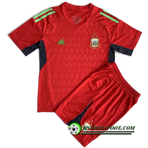 Maillot de Foot Argentin Enfant Gardien de But Rouge 2023/2024