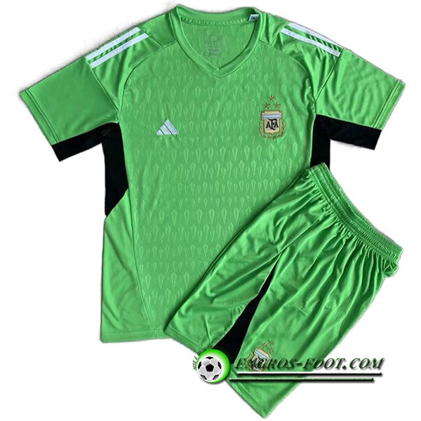 Maillot de Foot Argentin Enfant Gardien de But Vert 2023/2024