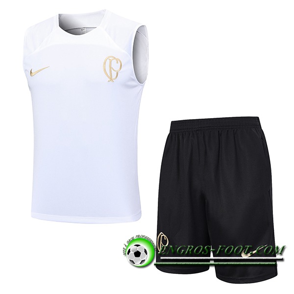 Ensemble Training Debardeur + Shorts Corinthians Blanc 2023/2024