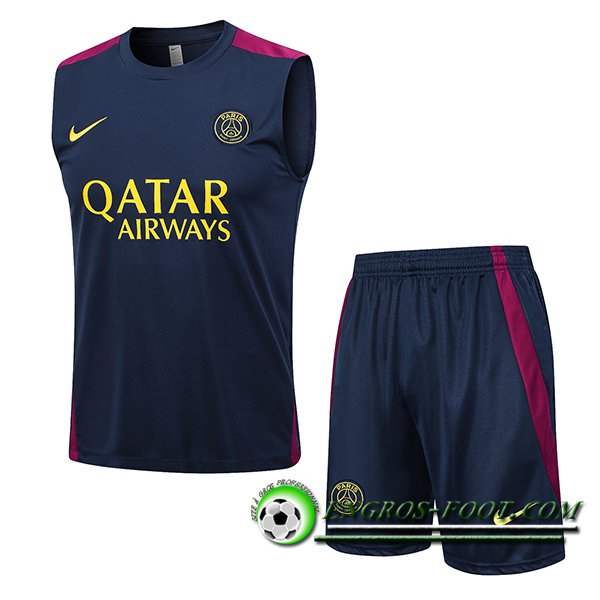 Ensemble Training Debardeur + Shorts PSG Bleu Marine 2023/2024