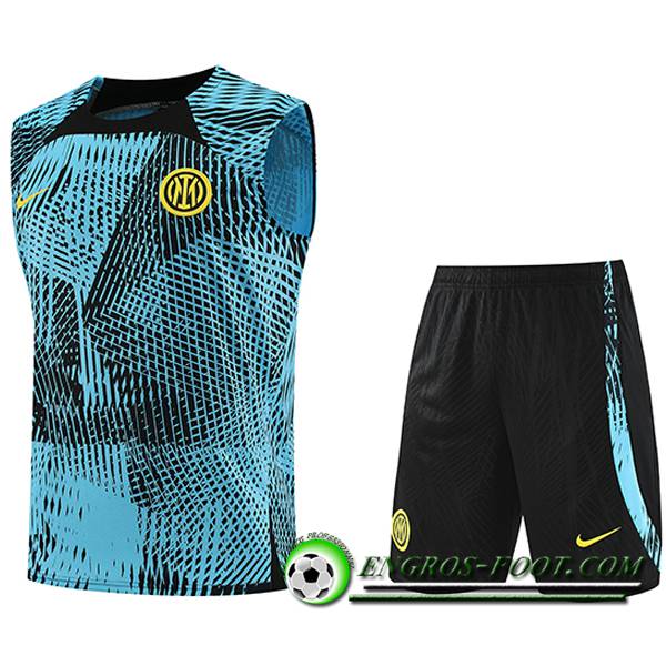 Ensemble Training Debardeur + Shorts PSG Bleu Clair 2023/2024