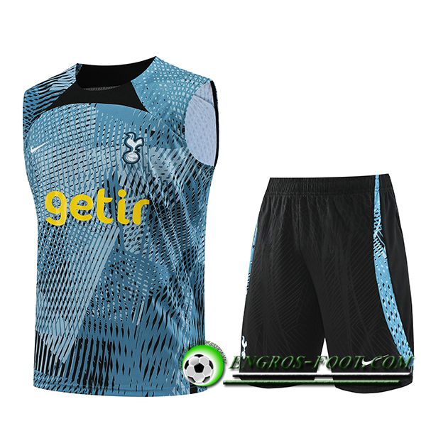 Ensemble Training Debardeur + Shorts Tottenham Hotspur Bleu Clair 2023/2024