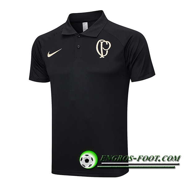 Polo Foot Corinthians Noir 2023/2024