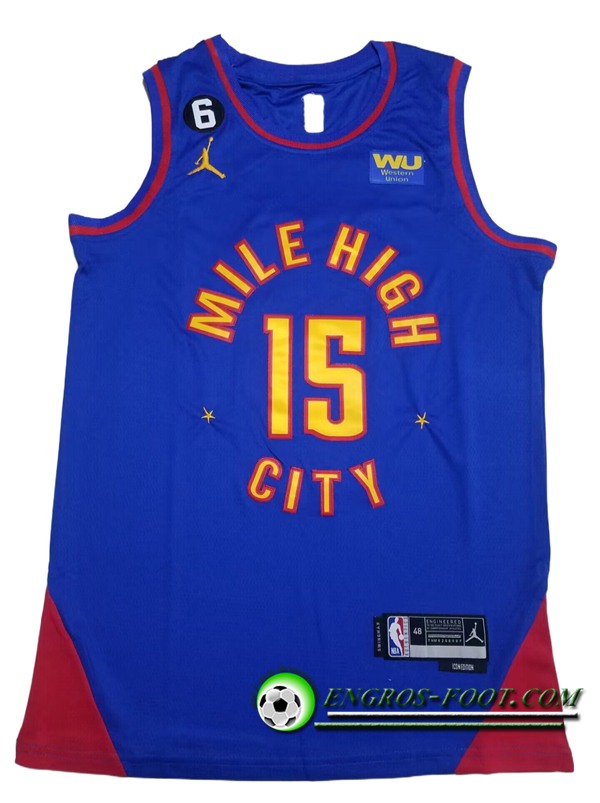 Maillot Denver Nuggets (JOKIC #15) 2022/23 Bleu