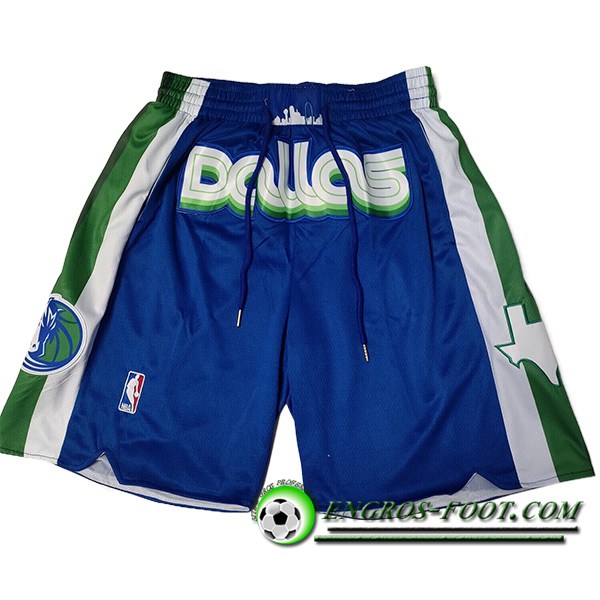 Shorts NBA Dallas Mavericks 2023 Bleu