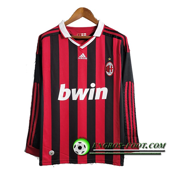 Maillot de Foot Milan AC Domicile Manches Longues 2009/2010