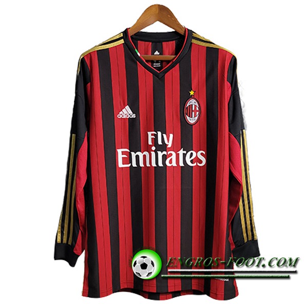 Maillot de Foot Milan AC Domicile Manches Longues 2013/2014