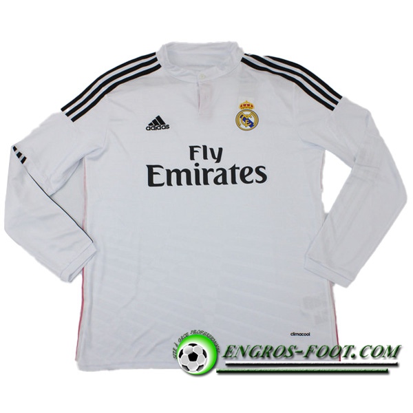 Maillot de Foot Real Madrid Domicile Manches Longues 2014/2015