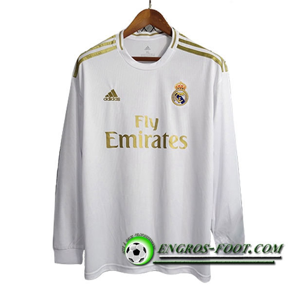 Maillot de Foot Real Madrid Domicile Manches Longues 2019/2020