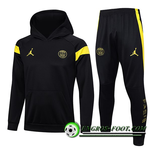 Ensemble Survetement Veste A Capuche Jordan PSG Noir 2023/2024