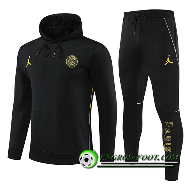 Ensemble Survetement Veste A Capuche Jordan PSG Noir 2023/2024