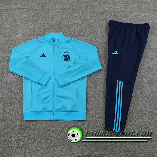 Ensemble Survetement de Foot - Veste Argentin Bleu Clair 2023/2024