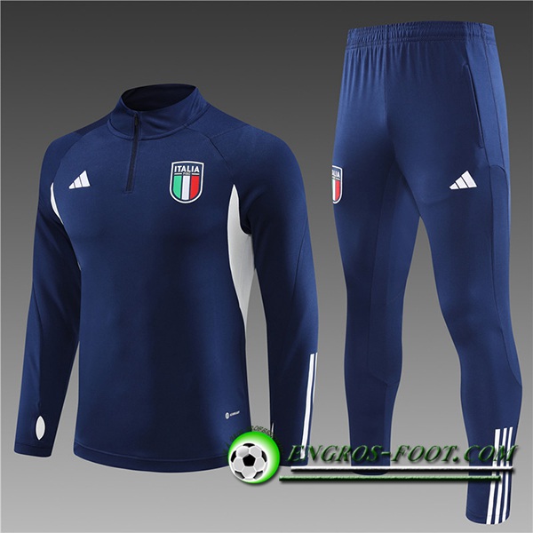 Ensemble Survetement de Foot Italie Bleu Marine 2023/2024