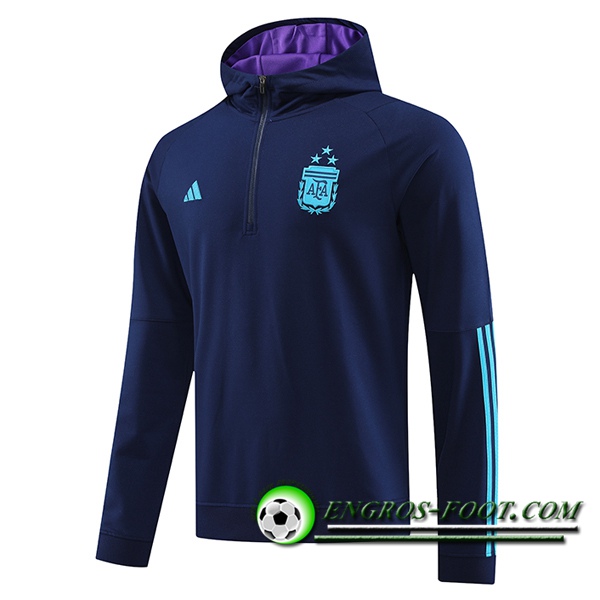 Sweatshirt Training Capuche Argentin Bleu Marine 2023/2024