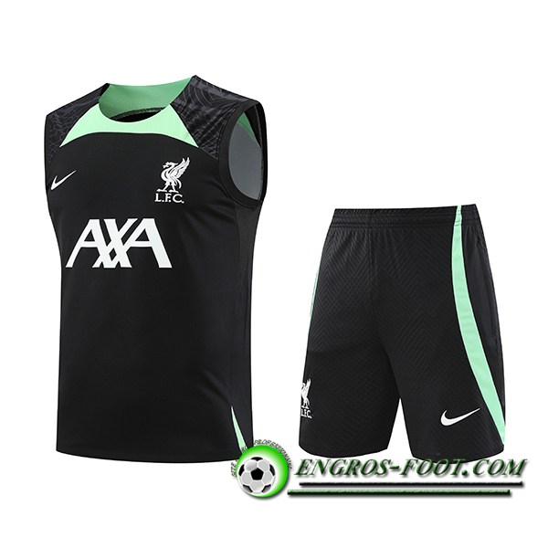 Ensemble Training Debardeur + Shorts FC Liverpool Noir 2023/2024 -02