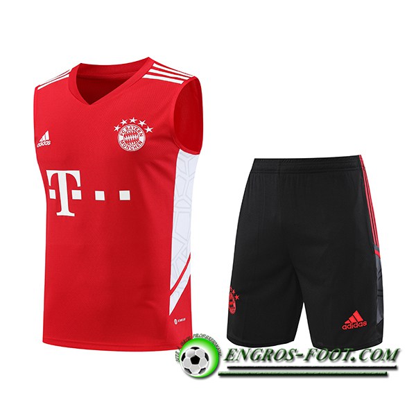 Ensemble Training Debardeur + Shorts Bayern Munich Rouge 2023/2024 -02