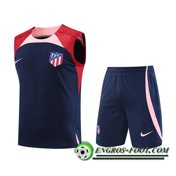 Ensemble Training Debardeur + Shorts Atletico Madrid Bleu Marine 2023/2024 -02