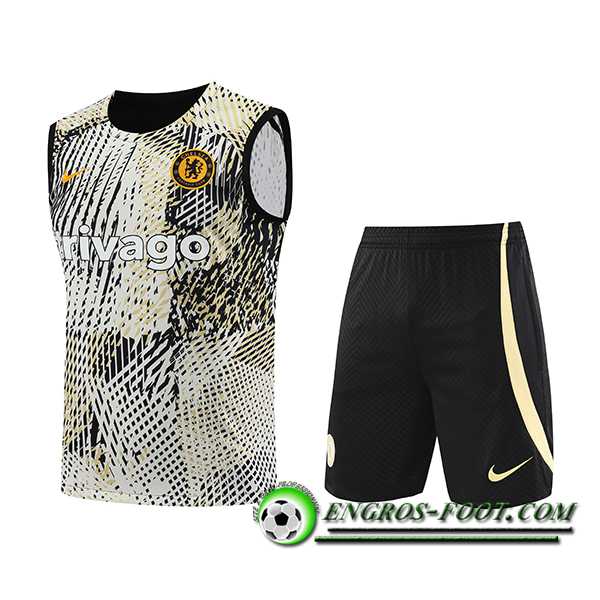 Ensemble Training Debardeur + Shorts FC Chelsea Jaune 2023/2024