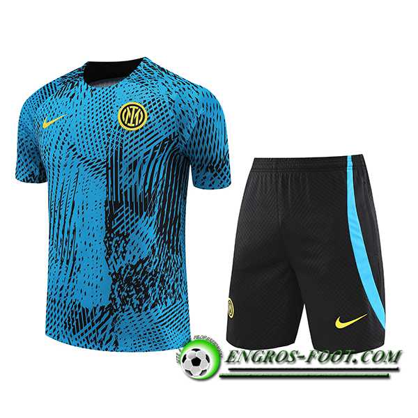 Ensemble Training T-Shirts + Shorts Inter Milan Bleu 2023/2024