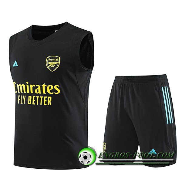 Ensemble Training Debardeur + Shorts Arsenal Noir 2023/2024 -02