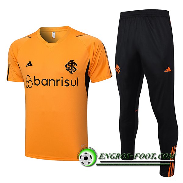 Ensemble Training T-Shirts + Pantalon Brésil Orange 2023/2024