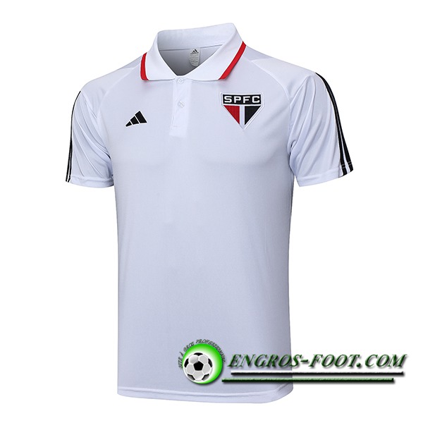 Polo Foot Sao Paulo FC Blanc 2023/2024