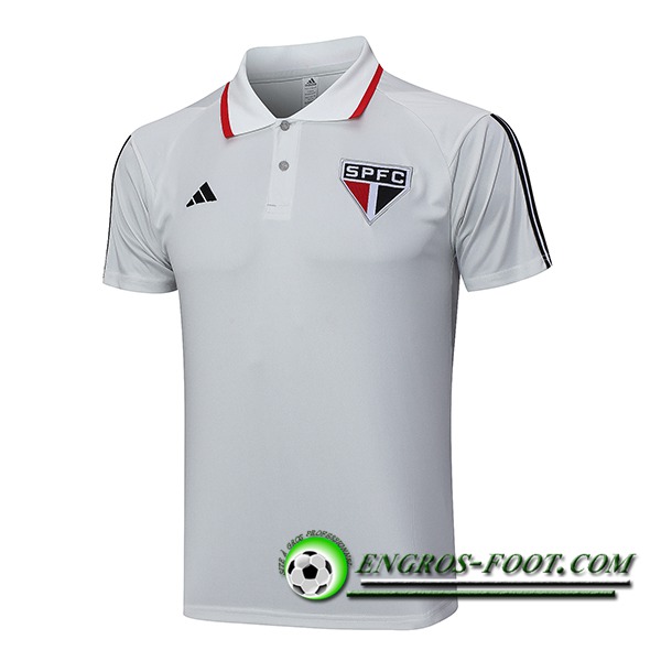 Polo Foot Sao Paulo FC Gris Clair 2023/2024