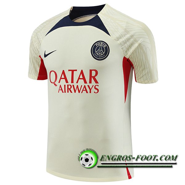 Training T-Shirts PSG Jaune 2023/2024 -02