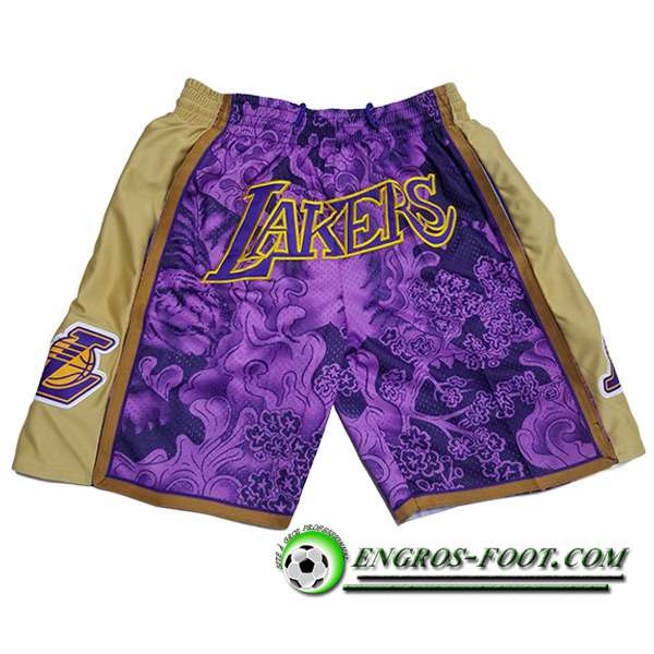 Shorts NBA Los Angeles Lakers Noir