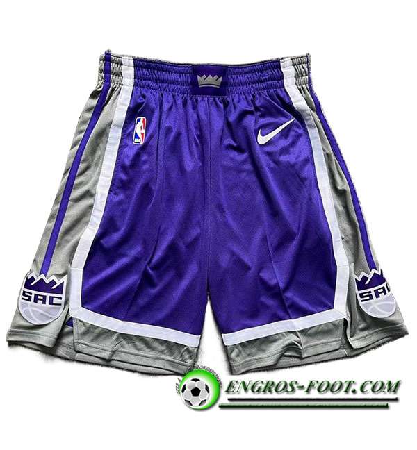 Shorts NBA Sacramento Kings Pourpre