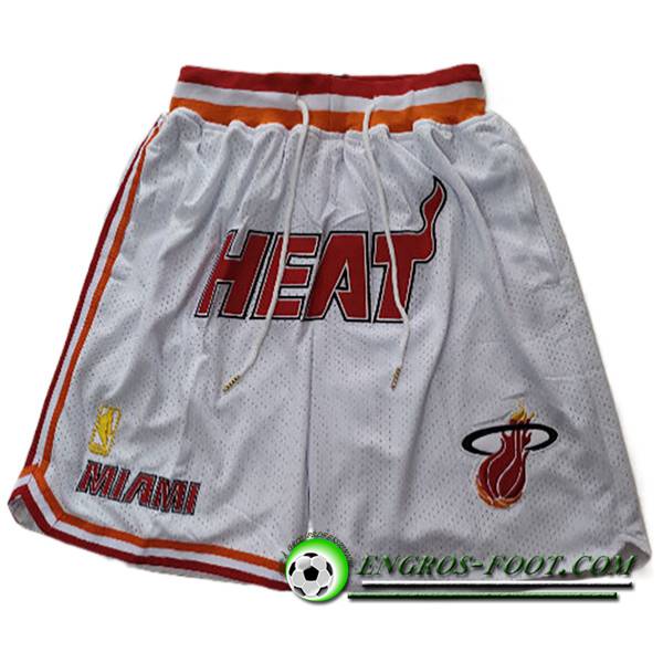 Shorts NBA Miami Heat Blanc -02