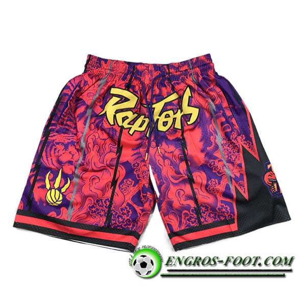 Shorts NBA Toronto Raptors Pourpre/Rouge